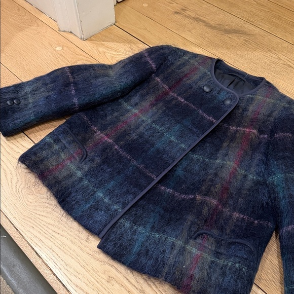 Plaid  Vintage Mohair Women's Jacket 1970’s - Picture 3 of 7